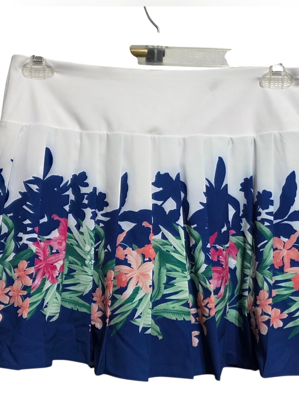 Tommy Bahama Active Floral Golf Tennis Skort Skirt NWT Tropical Blue White Sz S